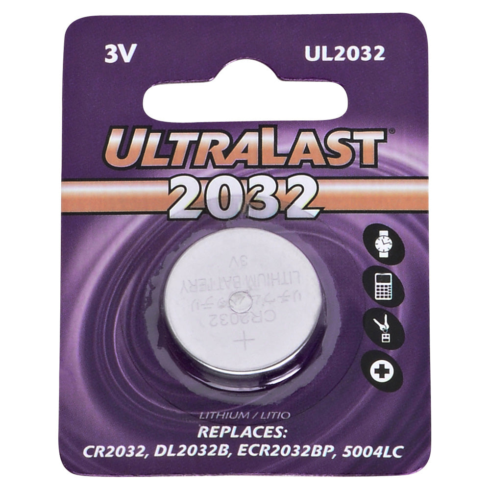 Ultralast CR2032 Lithium Coin Cell Battery
