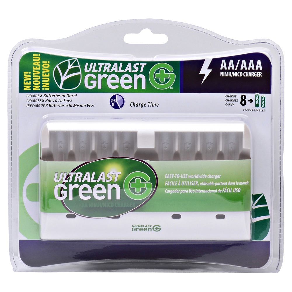Ultralast 8 Slot AA/AAA NiMH and NiCd Charger